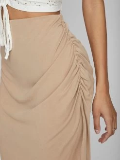 Vila Midi Rokken Rok Dames Sand 11 Vila Midi Rokken Rok Dames Sand -Vila ca29bb3b4ae4514be40cc2624a2b1cf6