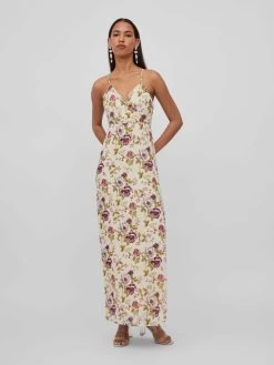 Vila Maxi Jurken Jurk Ura Dames Camel / Sand -Vila cabcb480438def60a1d1599de49289da