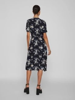 Vila Mini Jurken Jurk Dames Marine / Navy / Lichtblauw -Vila caebceb617a86364c84f66a287c4d970