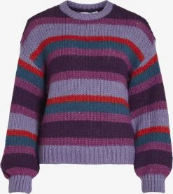 Vila Fijngebreide Truien Trui Dames Lila