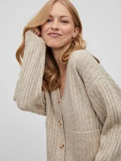 Vila Vesten Gebreid Vest Irina Dames Chamois 13 Vila Vesten Gebreid Vest Irina Dames Chamois -Vila cbc269bf724c073ef568eb09a6b633ef