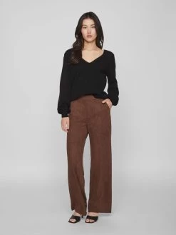 Vila Basic Truien Trui Ril Dames Zwart -Vila cc6aa0a7eaafff9073e7c821ecc24daa