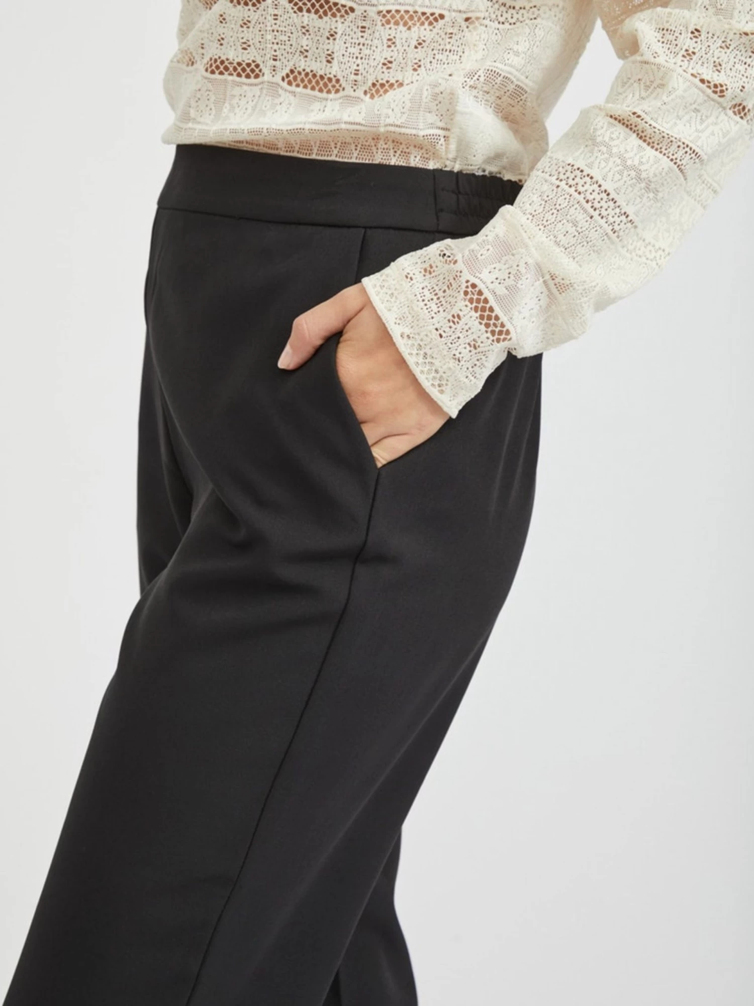 Vila Pantalons Regular Broek Lassa Dames Zwart 6 Vila Pantalons Regular Broek Lassa Dames Zwart - Afbeelding 6