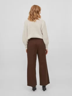 Vila Wide Leg Wide Leg Jeans MIVA Dames Donkerbruin -Vila cd5b410a0f219cc03101fe6c19659a9a scaled