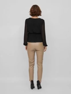 Vila Broeken Skinny Leggings Dagmar Dames Lichtbruin -Vila cda0ae6aef00170943fd001958f381e7