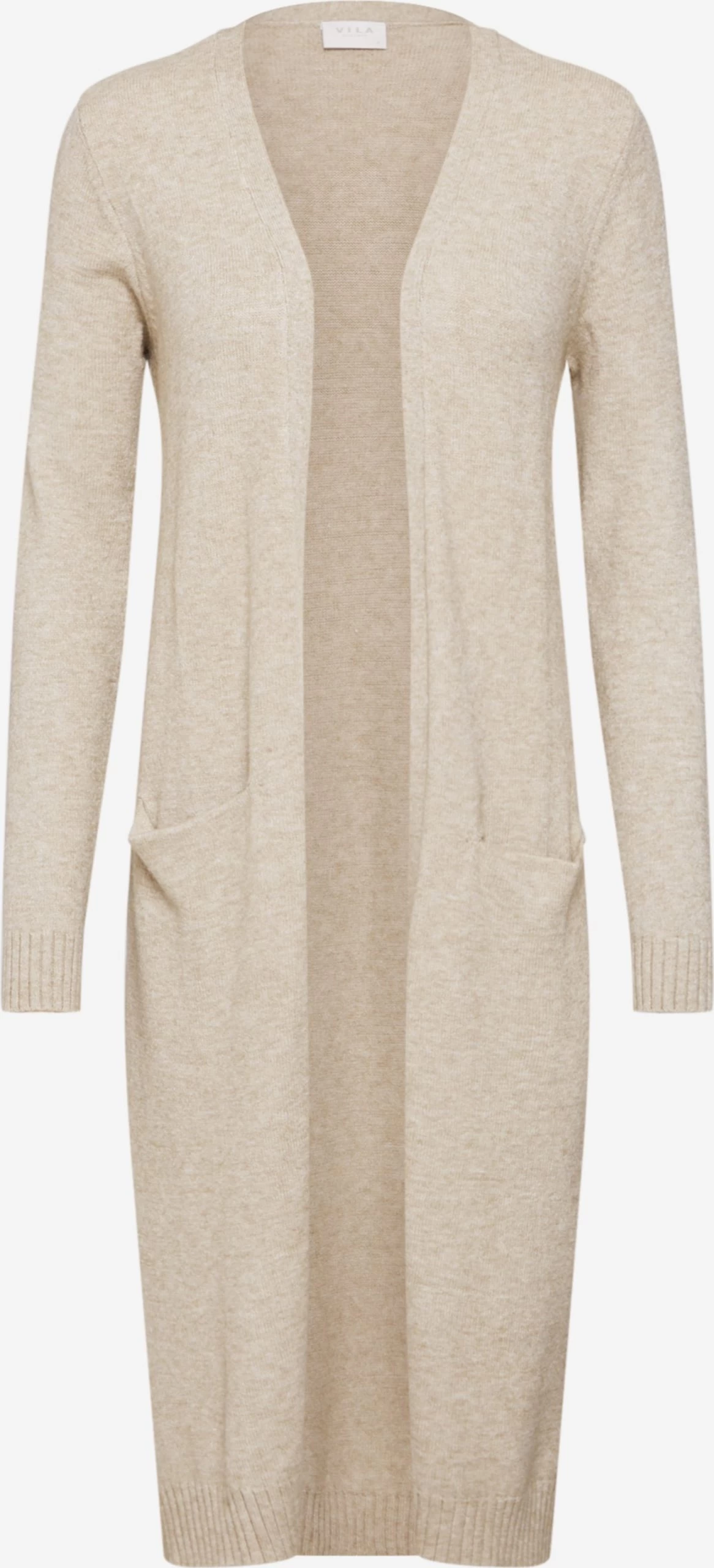Vila Vesten Gebreid Vest Ril Dames Beige Gemêleerd 1 Vila Vesten Gebreid Vest Ril Dames Beige Gemêleerd