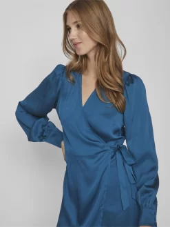Vila Midi Jurken Jurk Omi Dames Blauw -Vila cf5d15f78ec373afb103fccaad20dd61 scaled