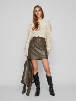 Vila Leren Rokken Rok Dames Bruin 10 Vila Leren Rokken Rok Dames Bruin -Vila cf74157f58ff3554d337cf4207ef3489 scaled