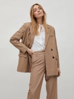 Vila Klassieke Blazers Blazers ARONA Dames Lichtbruin -Vila d148ba7838279f1f8890629ae4249215