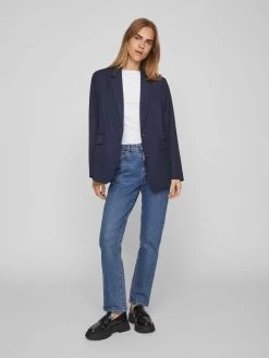Vila Klassieke Blazers Blazers Dames Navy -Vila d1a28bc5c96ecbeac5e846e20ba7f80b