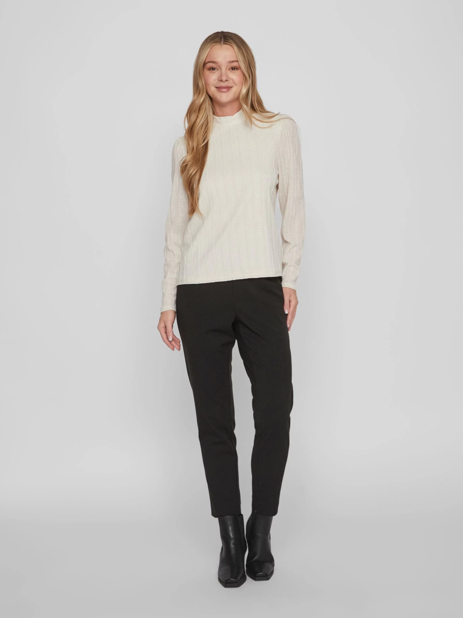 Vila Longsleeves Shirt Dames Wolwit 5 Vila Longsleeves Shirt Dames Wolwit - Afbeelding 5