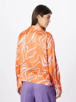 Vila Overhemden Blouse Julie Dames Oranje -Vila d1d12f0c56bc391dd3ad8072ab26a6b5