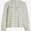 Vila Overhemden Blouse Pilly Dames Ivoor