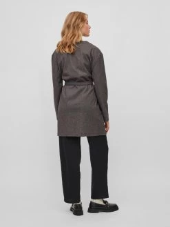 Vila Vesten Gebreid Vest Queni Dames Donkergrijs -Vila d2672d95a2c9189ca2f23328f4001cdb