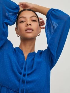 Vila Mini Jurken Jurk Blyra Dames Royal Blue/koningsblauw -Vila d2ccbdb4576649693610188aa3b9ad86