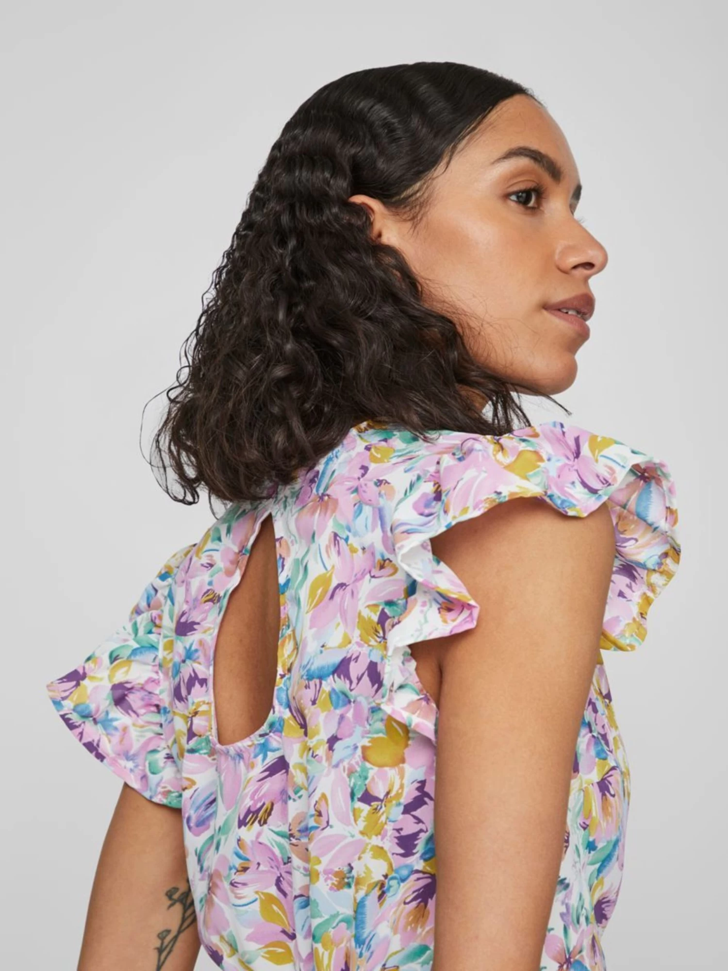 Vila Blouses Met Korte Mouw Blouse Dames Gemengde Kleuren 7 Vila Blouses Met Korte Mouw Blouse Dames Gemengde Kleuren - Afbeelding 7