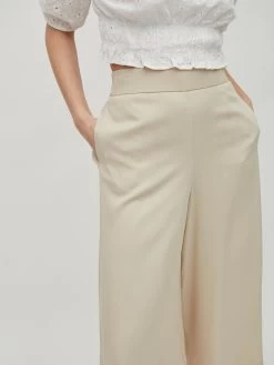 Vila Culottes Wide Leg Broek Vero Dames Beige -Vila d3f6e714726c8bd70fd5d455c297166f