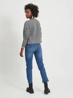 Vila Tussenjassen Tussenjas Naja Dames Grijs Gemêleerd -Vila d46f3e3dc3fd77e3d01c33068b57f390 scaled