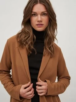 Vila Lange Vesten Gebreide Mantel Dames Bruin -Vila d47e8c9ac7f24e716cd445e002949f7e