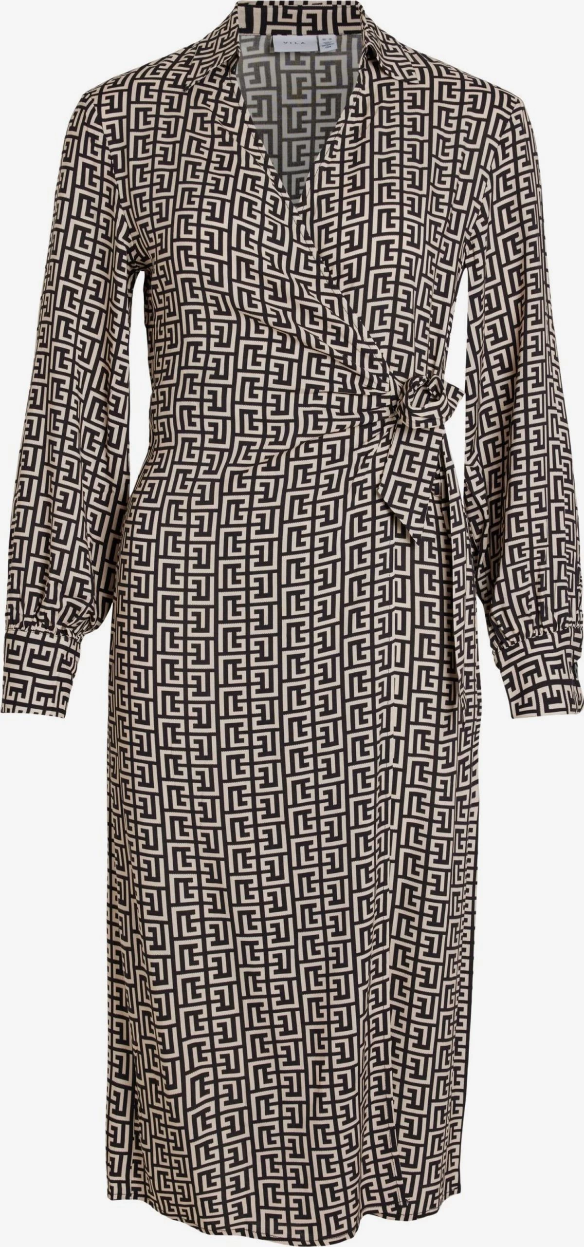 Vila Midi Jurken Jurk BANA Dames Zwart 1 Vila Midi Jurken Jurk BANA Dames Zwart