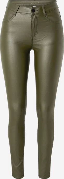 Vila Jeans Skinny Jeans Commit Dames Olijfgroen