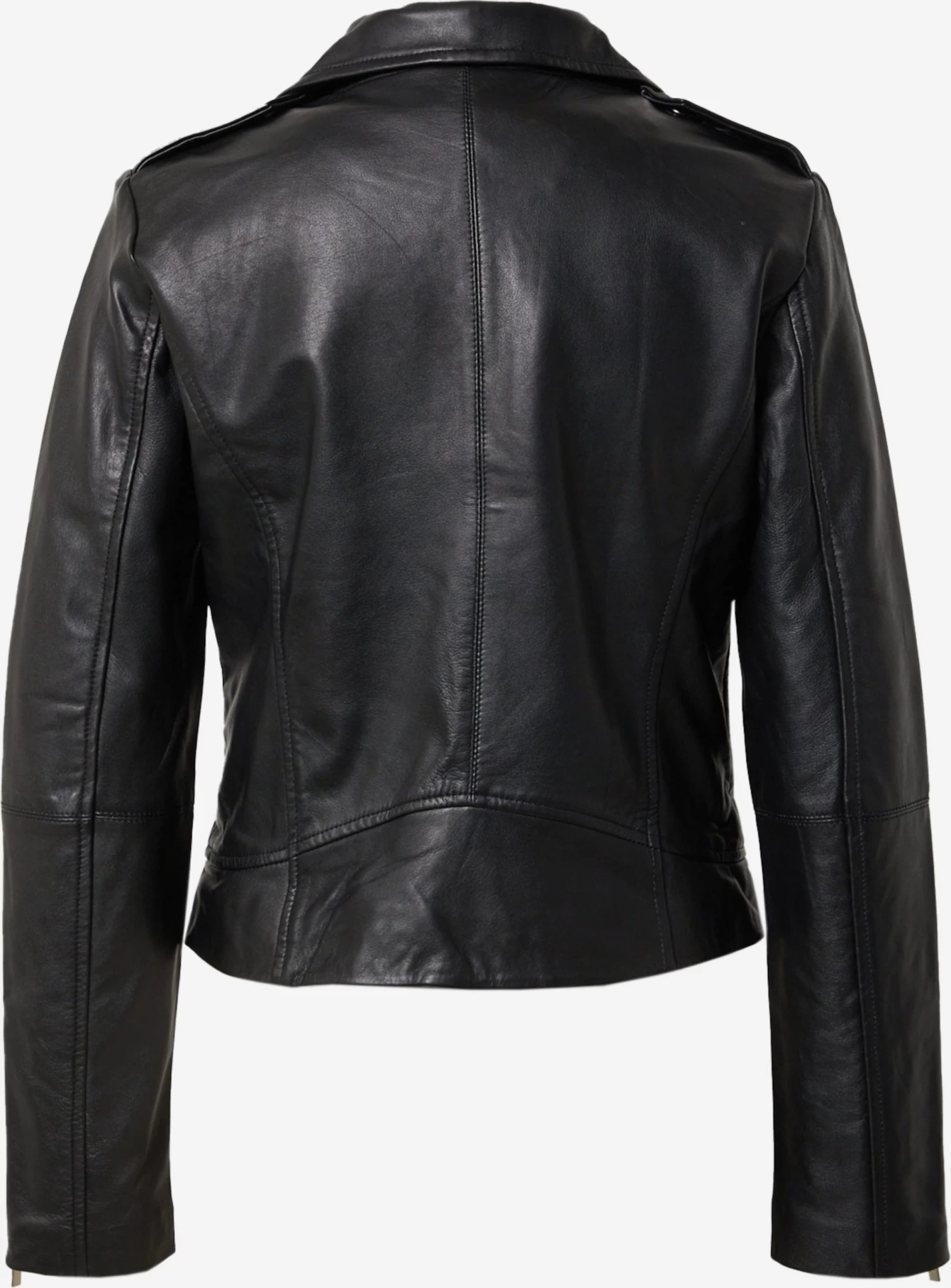 Vila Leren Jassen Tussenjas Feli Dames Zwart 2 Vila Leren Jassen Tussenjas Feli Dames Zwart - Afbeelding 2