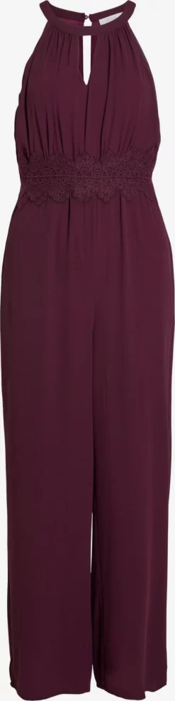 Vila Lange Jumpsuits Jumpsuit MILINA Dames Wijnrood