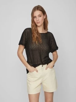 Vila Tops Top Dames Zwart -Vila d5a7108b170a53d015575d924f98e038