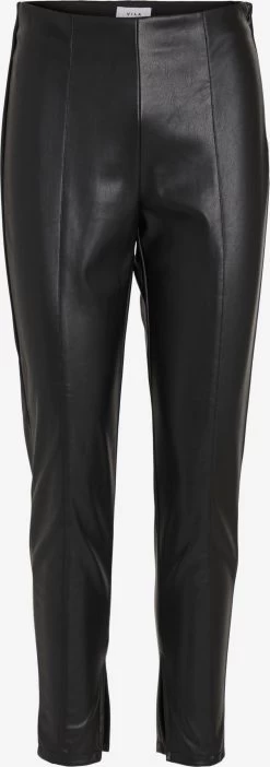 Vila Leren Broeken Skinny Broek Dagmar Dames Zwart