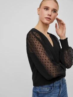 Vila Blouseshirts Blouse Linneas Dames Zwart -Vila d69d1ef13a4337207a6f2e13e45aa4e2