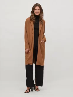 Vila Lange Vesten Gebreide Mantel Dames Bruin -Vila d6afb59db5e87d4de5f8311b2cb91cc8 scaled