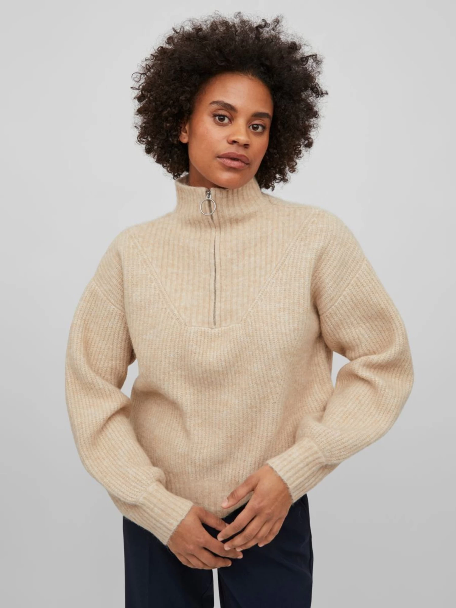 Vila Coltruien Trui Dames Beige 6 Vila Coltruien Trui Dames Beige - Afbeelding 6