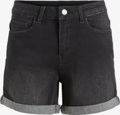 Vila Denim Shorts Regular Jeans Dina Dames Zwart