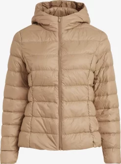 Vila Winterjassen Winterjas Manya Dames Beige