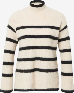 Vila Fijngebreide Truien Trui ALPIN Dames Beige