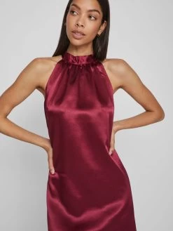 Vila Avondjurken Avondjurk Sittas Dames Wijnrood -Vila d79213cde48052e27e91ba800c1ee24b