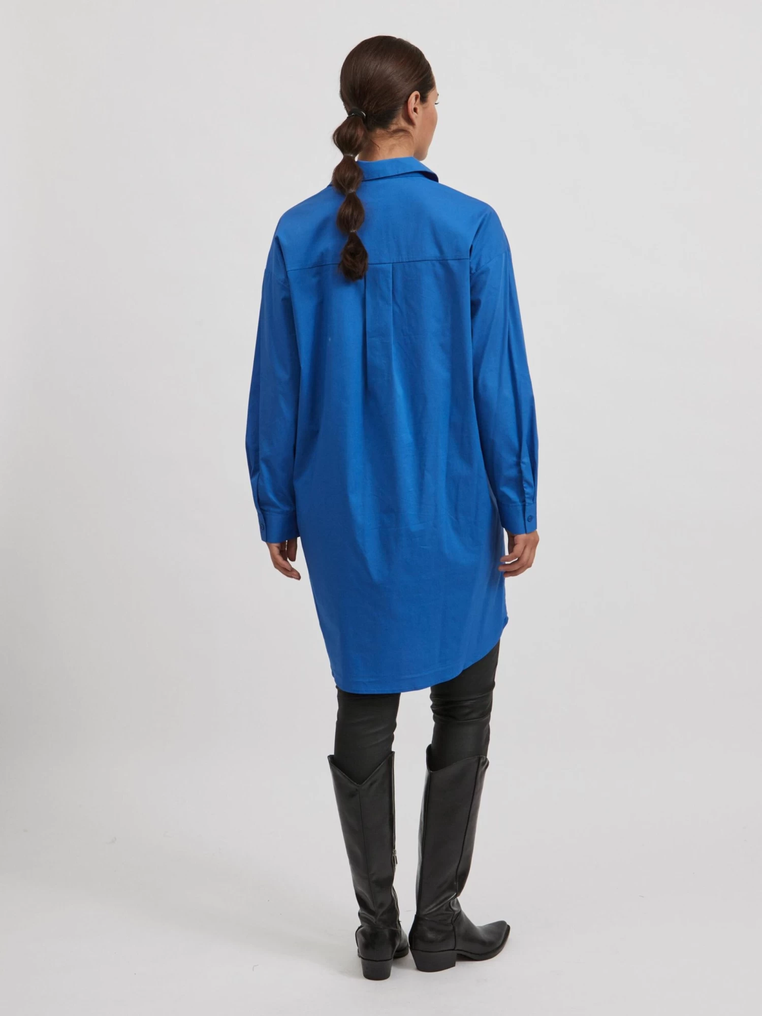 Vila Lange Blouses Blouse Gimas Dames Royal Blue/koningsblauw 3 Vila Lange Blouses Blouse Gimas Dames Royal Blue/koningsblauw - Afbeelding 3