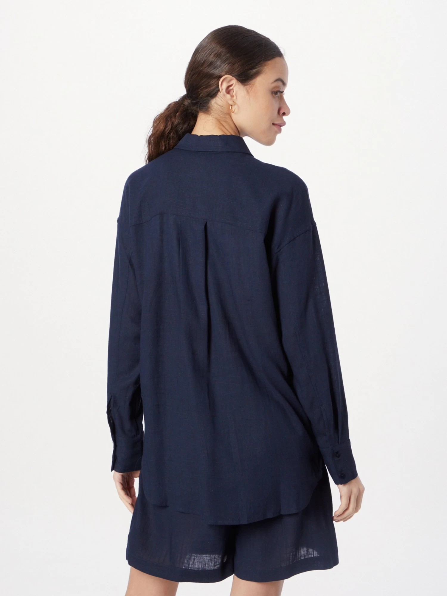 Lange Blouses Blouse FIONA Dames Navy 4 Lange Blouses Blouse FIONA Dames Navy - Afbeelding 4