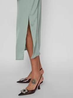 Maxi Jurken Jurk Viellette Dames Kaki -Vila d8f8a283cb4cecf0f2e8e3fce6a4bd11
