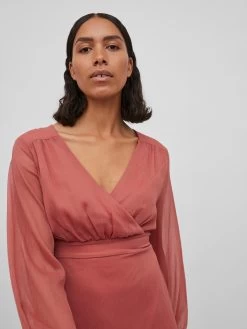 Vila Mini Jurken Jurk Maddie Dames Oudroze -Vila db682f501937ed1501d2f8b2ef412db1