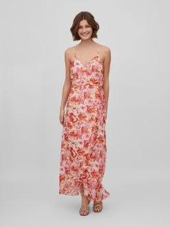 Zomerjurken Zomerjurk Gilla Dames Beige -Vila db97edcab9562eebbb641a3de655841a