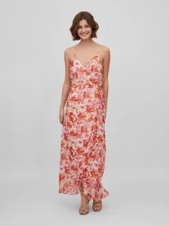 Zomerjurken Zomerjurk Gilla Dames Beige -Vila db97edcab9562eebbb641a3de655841a scaled