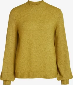 Vila Basic Truien Trui Dames Mosterd