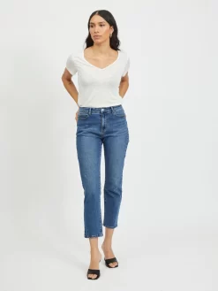 Vila Straight Regular Jeans Sommer Dames Blauw 10 Vila Straight Regular Jeans Sommer Dames Blauw -Vila dd4c2652dc1253d4dd608521dc414d02 scaled