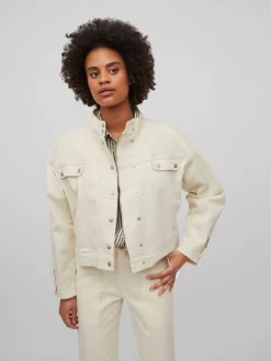 Vila Tussenjassen Tussenjas Dames Beige -Vila de1f5cf82661c3447c45957ff6153d53 scaled