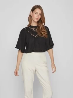 Vila Overhemden Blouse Dames Zwart -Vila de62fe0fc2a8a9b3ba3caa8f2825f2b5