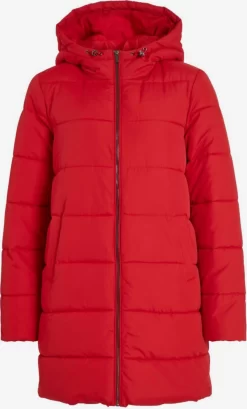 Vila Wintermantels Wintermantel Dames Rood