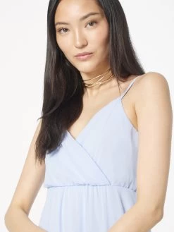 Vila Maxi Jurken Jurk Ura Dames Lichtblauw -Vila df1824e8d41c4379d2cb7a92352baf95