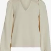 Vila Kanten Blouses Medium Support Blouse SURASHIL Dames Beige
