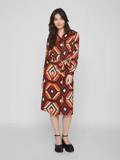 Vila Midi Jurken Jurk Dames Rood 11 Vila Midi Jurken Jurk Dames Rood -Vila e172e8cc7fed81121ca29c8d2186e77f scaled